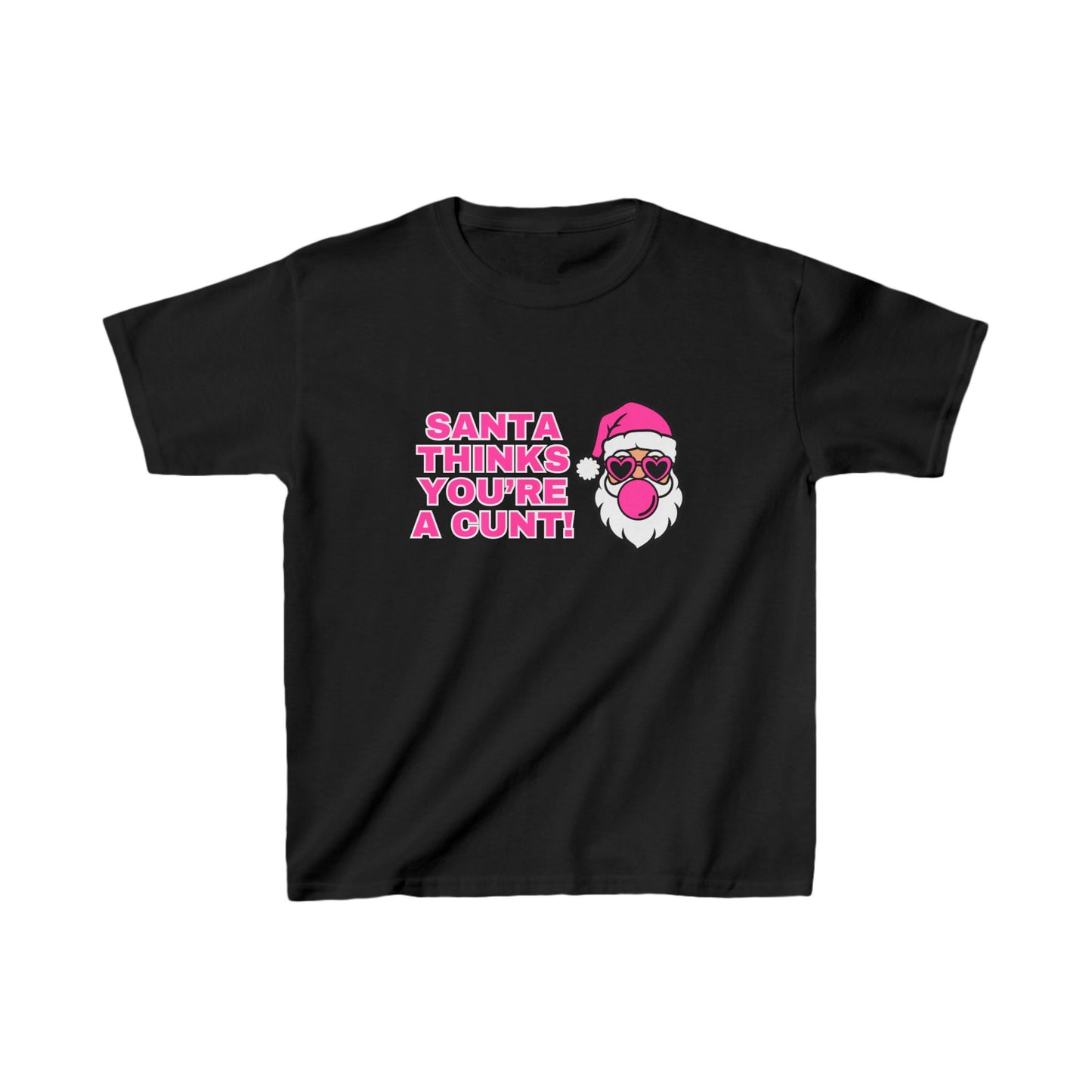 Santa Thinks You're a Cunt Christmas Baby Tee