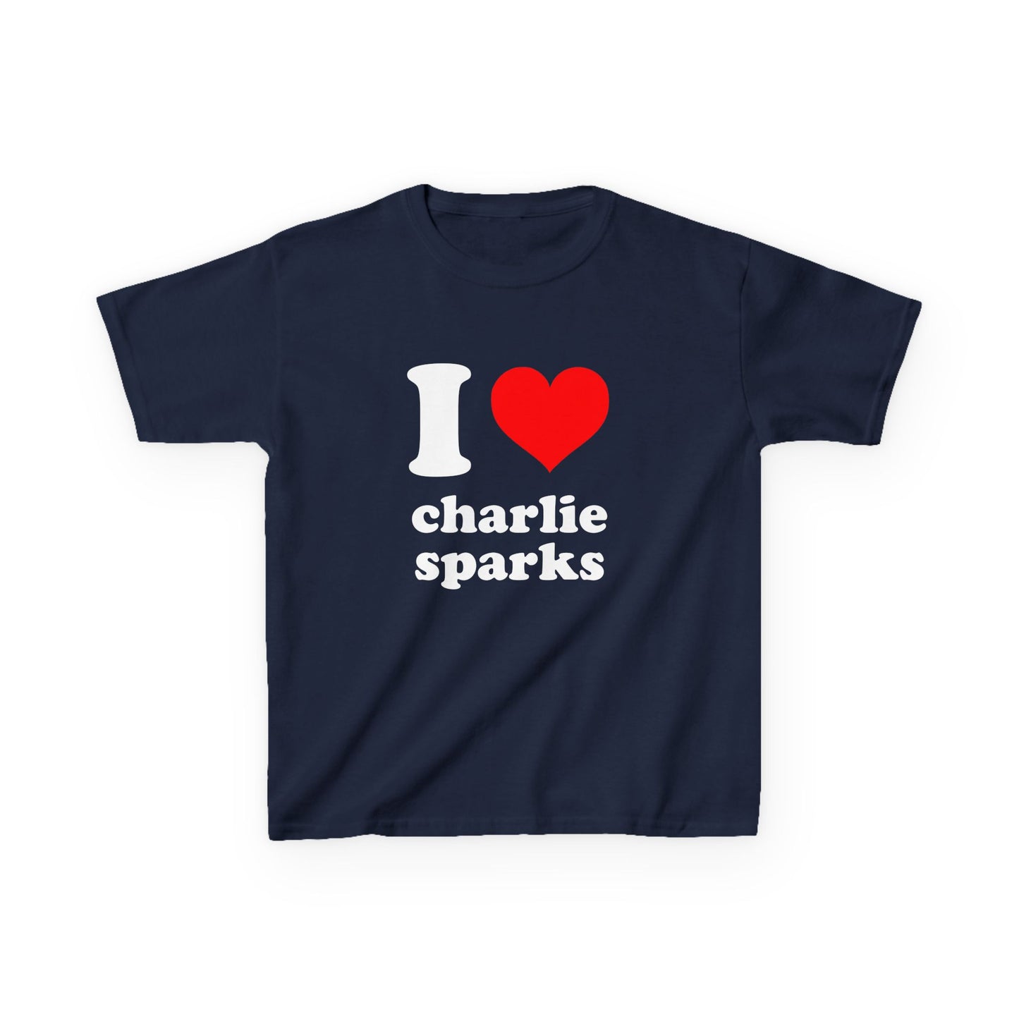 I Love Charlie Sparks Baby Tee