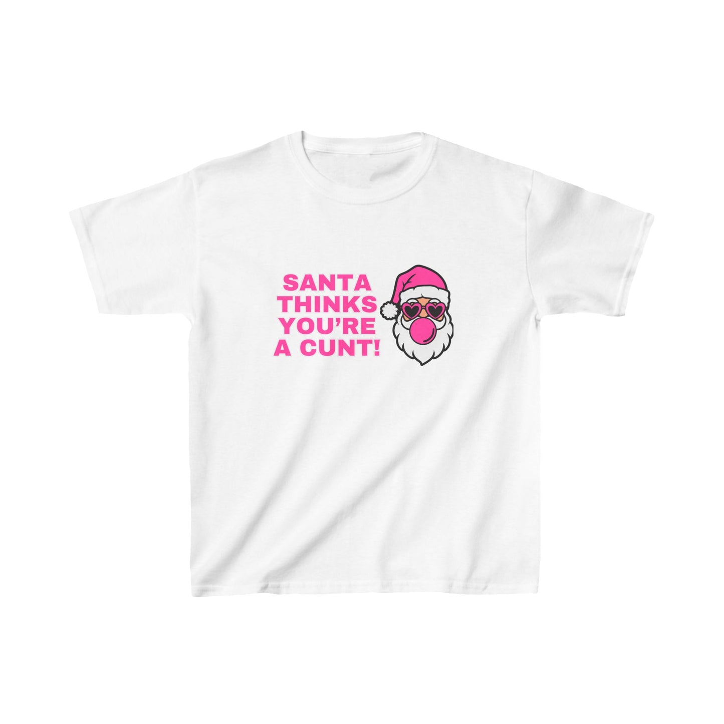 Santa Thinks You're a Cunt Christmas Baby Tee