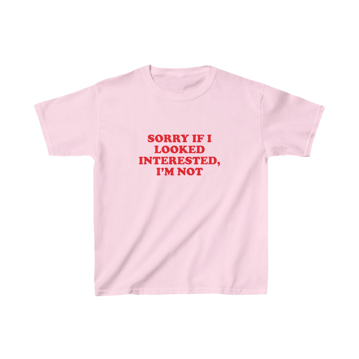 Sorry If I Looked Interested Baby Tee