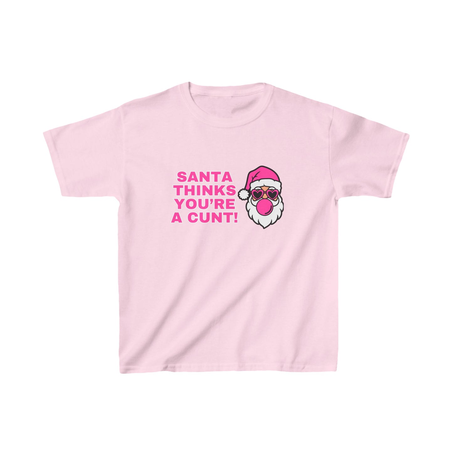 Santa Thinks You're a Cunt Christmas Baby Tee