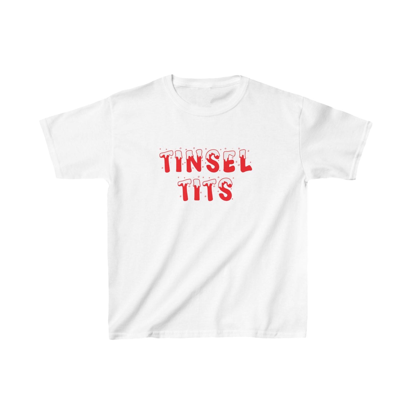 Tinsel Tits Christmas Baby Tee