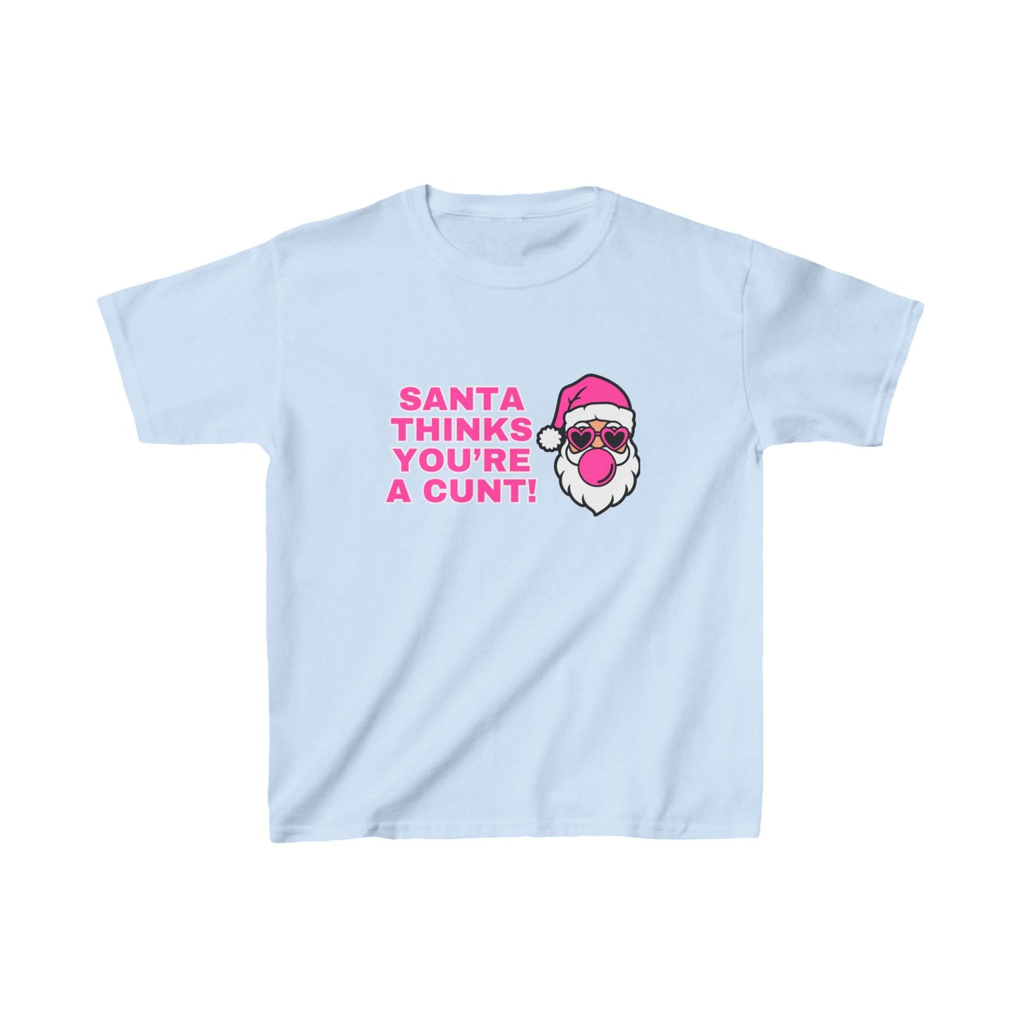 Santa Thinks You're a Cunt Christmas Baby Tee