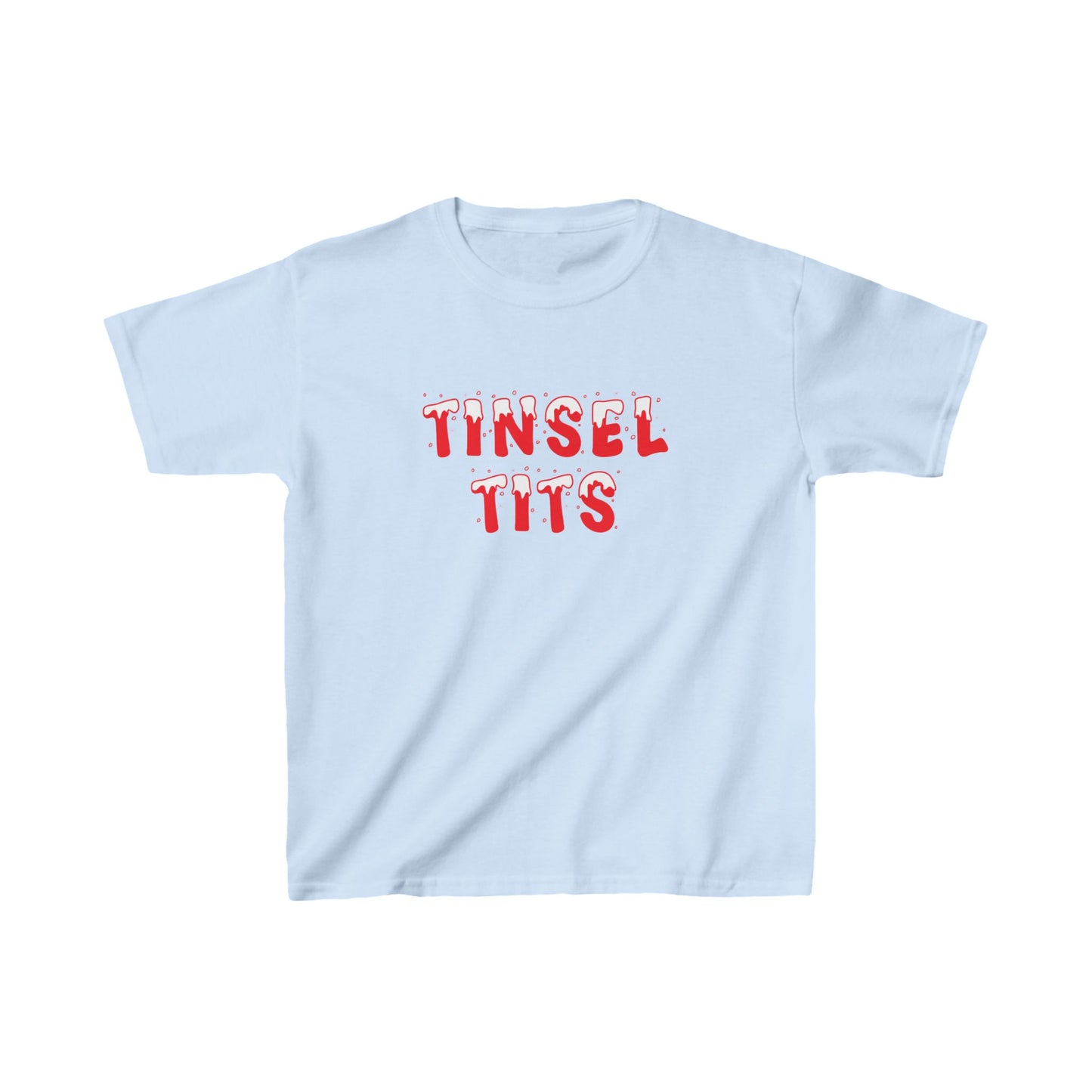 Tinsel Tits Christmas Baby Tee