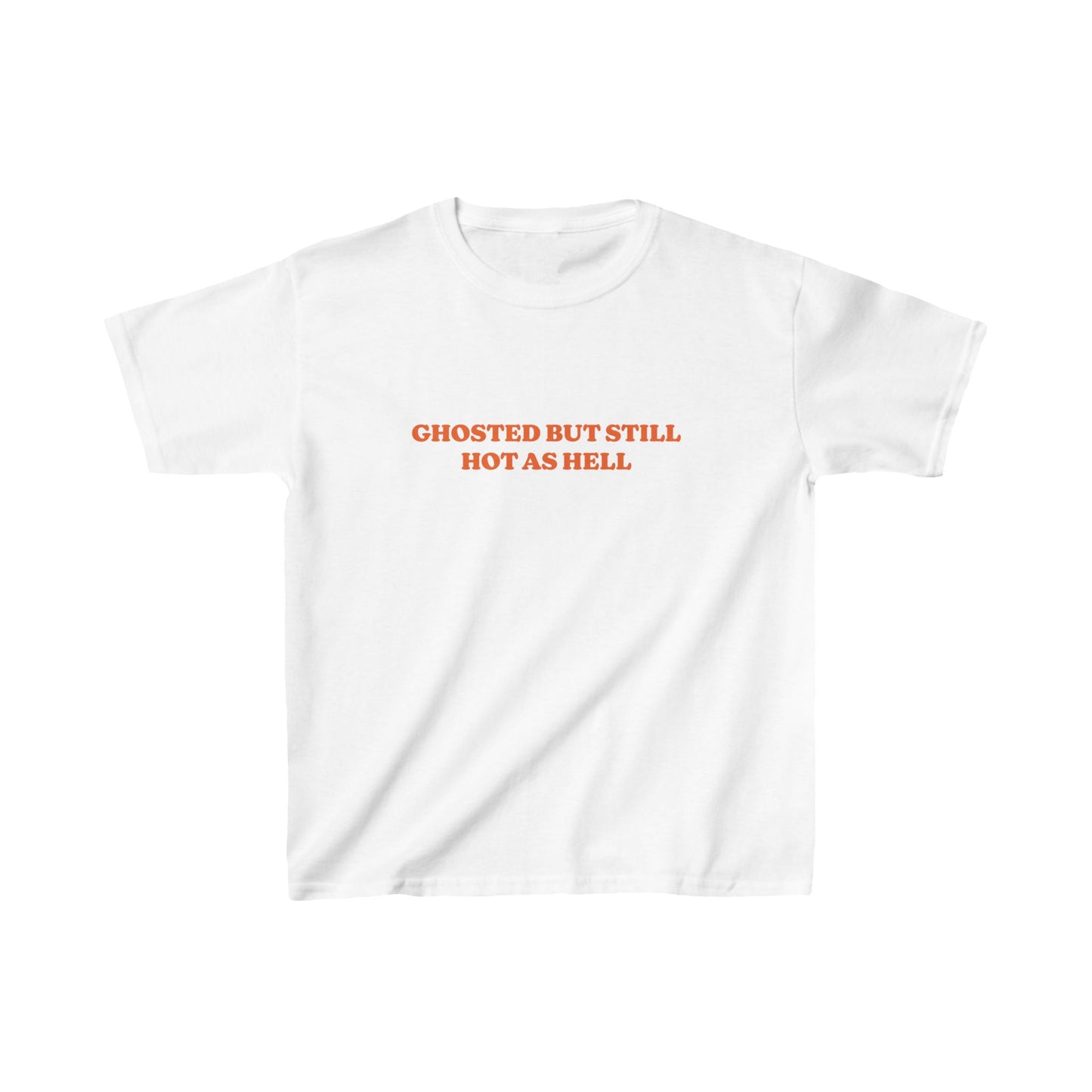 Ghosted But Still Hot As Hell Halloween Baby Tee