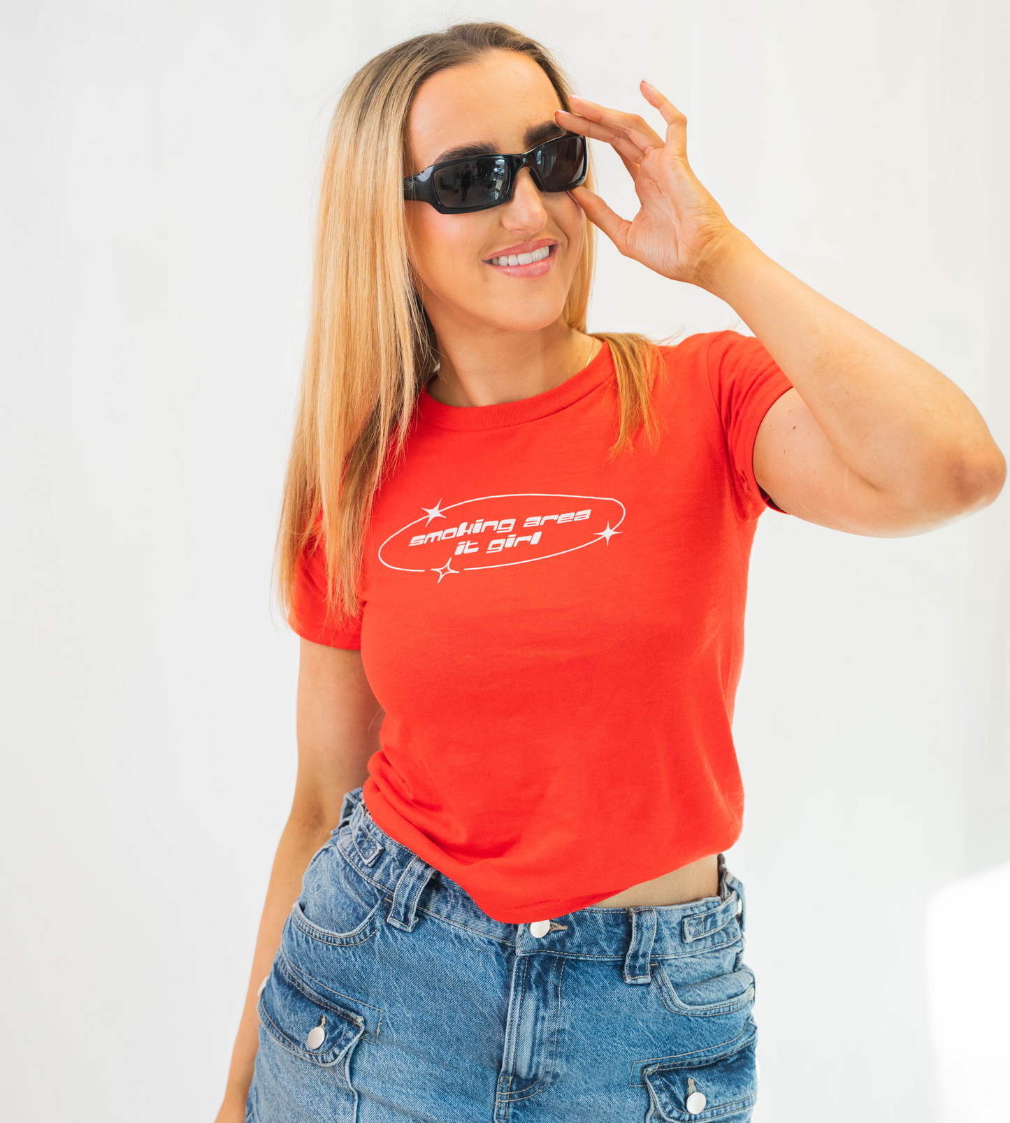 Smoking Area It Girl Baby Tee