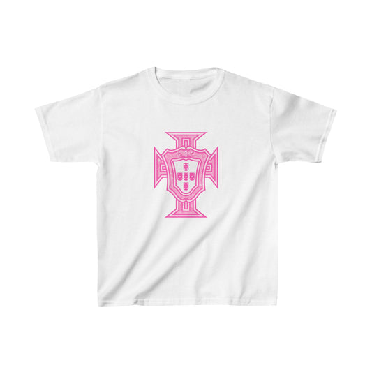 Pink Portugal Football Crest Baby Tee