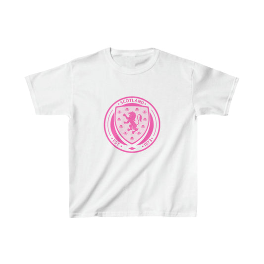 Pink Scotland Football Crest Baby Tee