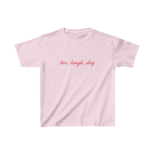 Live, Laugh, Slay Baby Tee