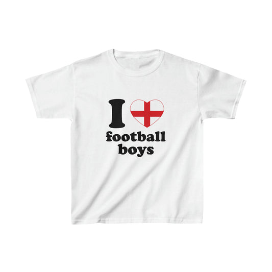 I Love English Football Boys Baby Tee