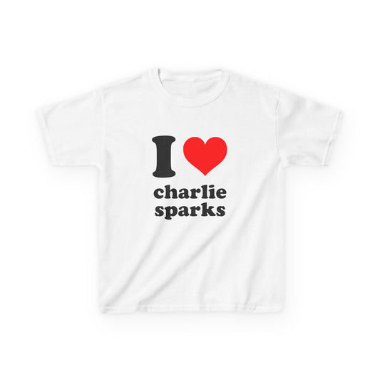 I Love Charlie Sparks Baby Tee