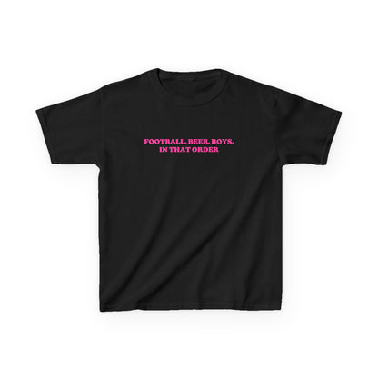 Football, Beer & Boys Baby Tee