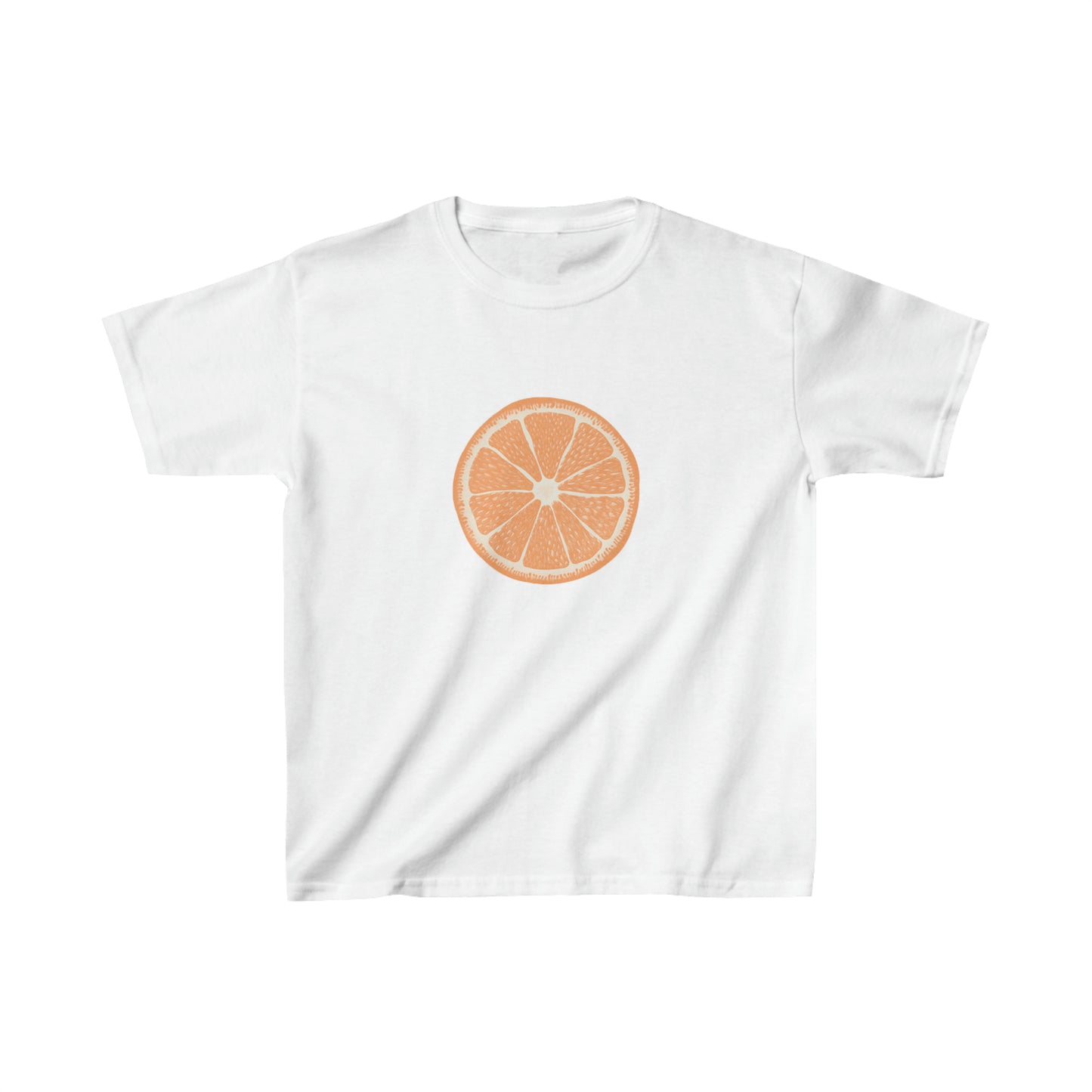 Open Orange Baby Tee