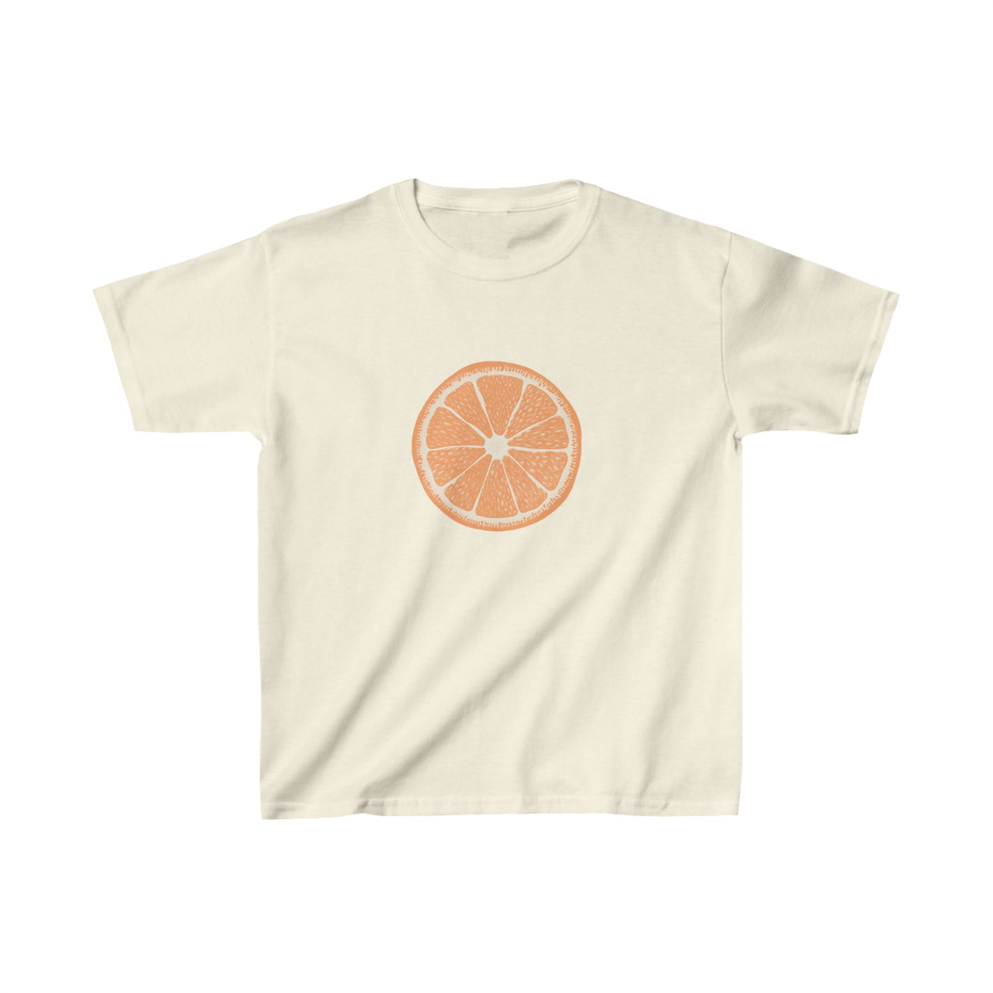 Open Orange Baby Tee