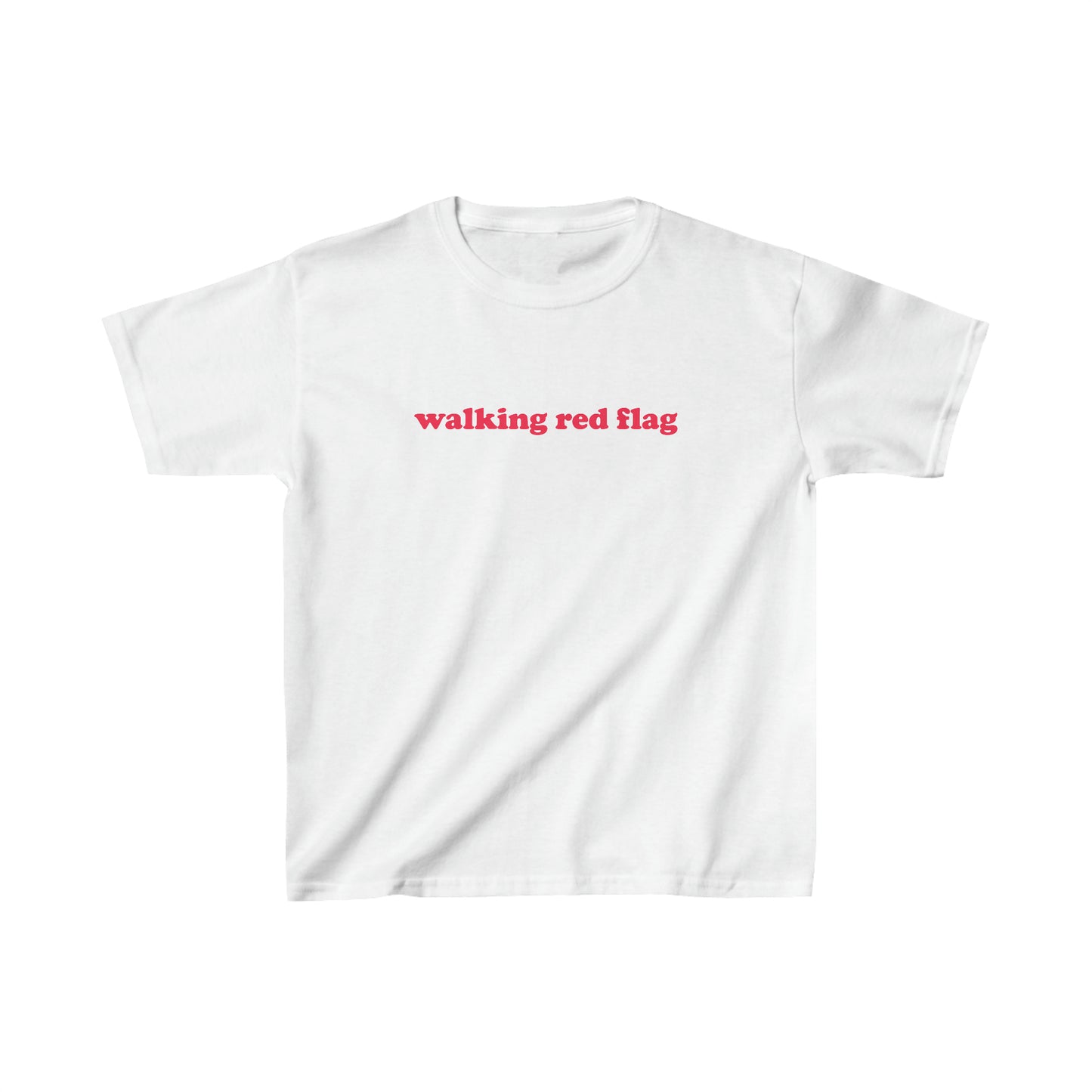 Walking Red Flag Baby Tee