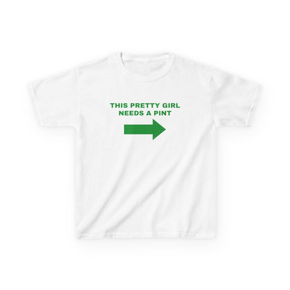 This Pretty Girl Needs a Pint St Paddy's Day Baby Tee