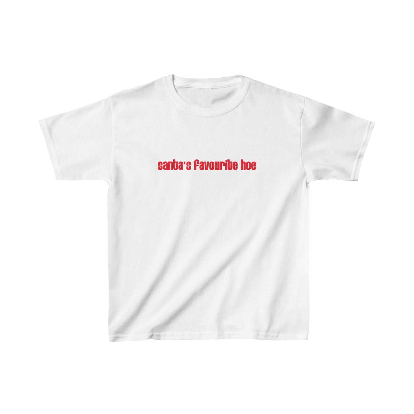 Santa's Favourite Hoe Christmas Baby Tee