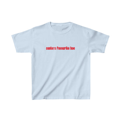 Santa's Favourite Hoe Christmas Baby Tee