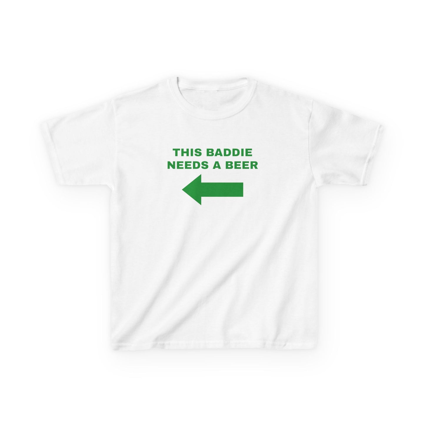 This Baddie Needs a Beer St Paddy's Day Baby Tee