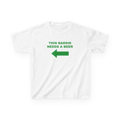 This Baddie Needs a Beer St Paddy's Day Baby Tee