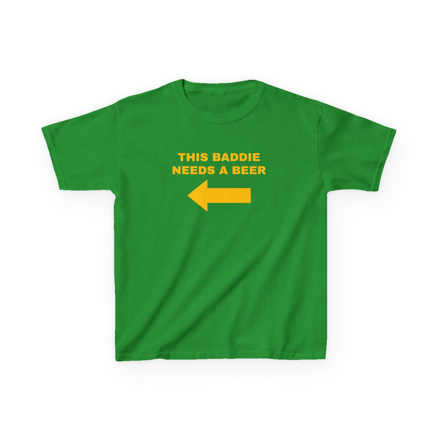 This Baddie Needs a Beer St Paddy's Day Baby Tee