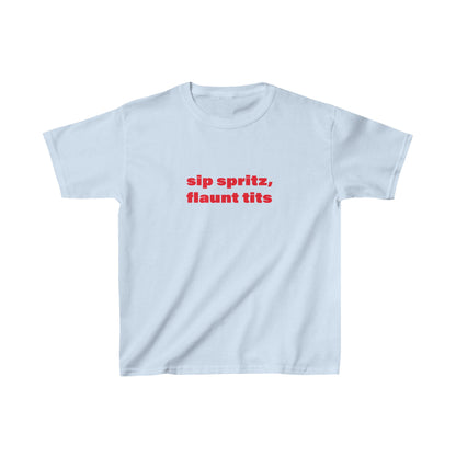 Sip Spritz, Flaunt Tits Baby Tee