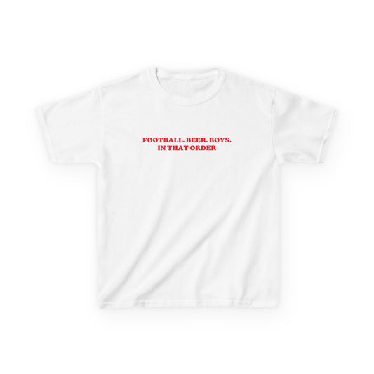 Football, Beer & Boys Baby Tee