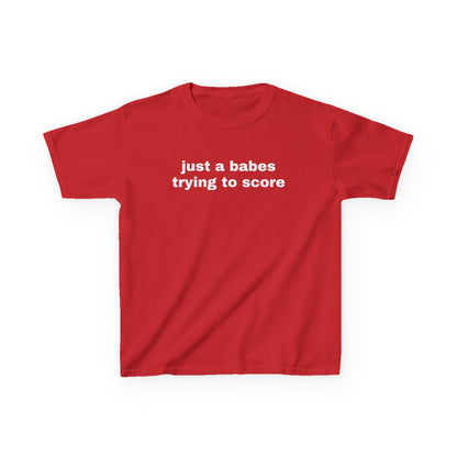 Just a Babe Trying to Score Baby Tee
