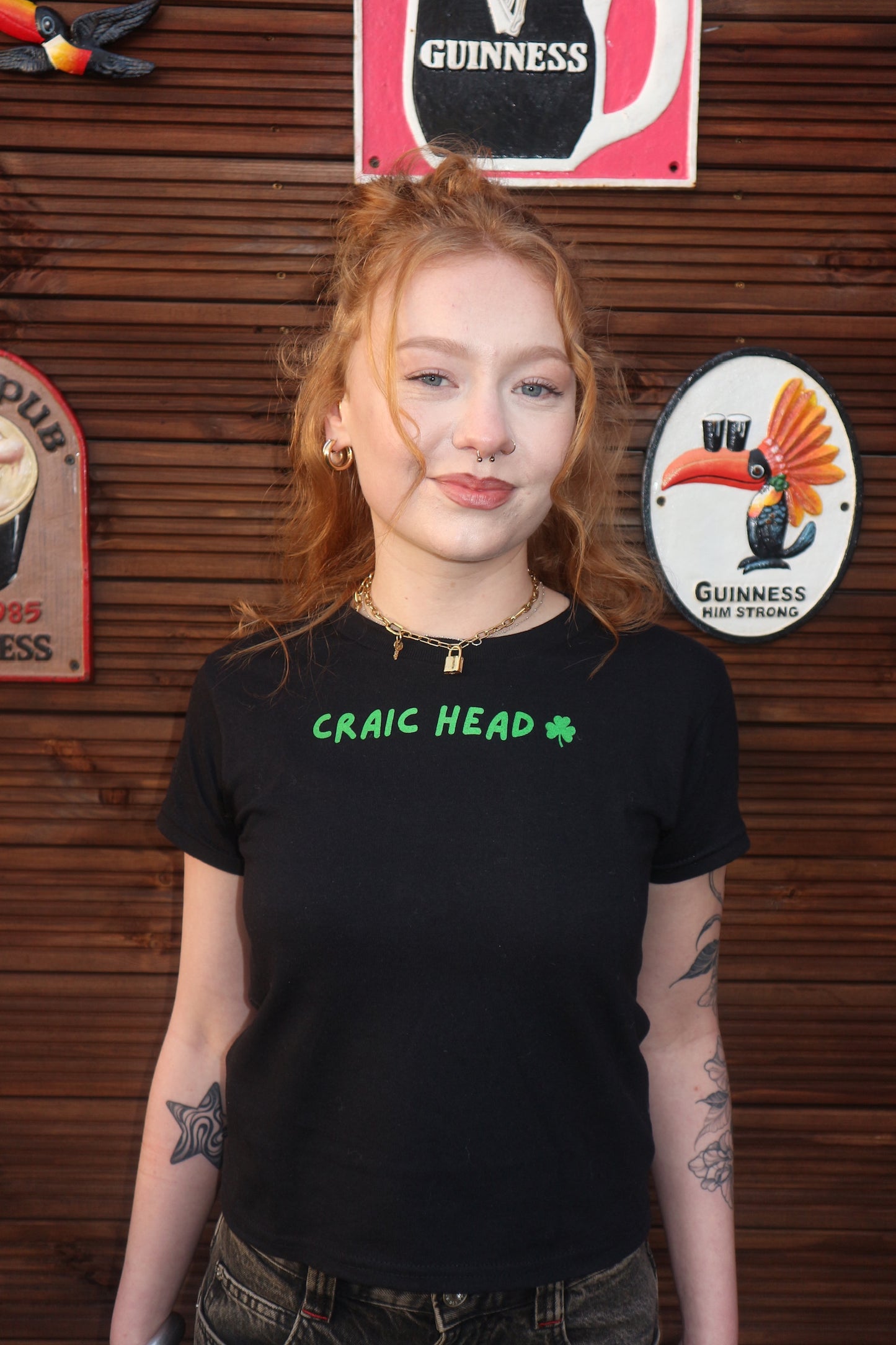 Craic Head St Paddy's Day Baby Tee