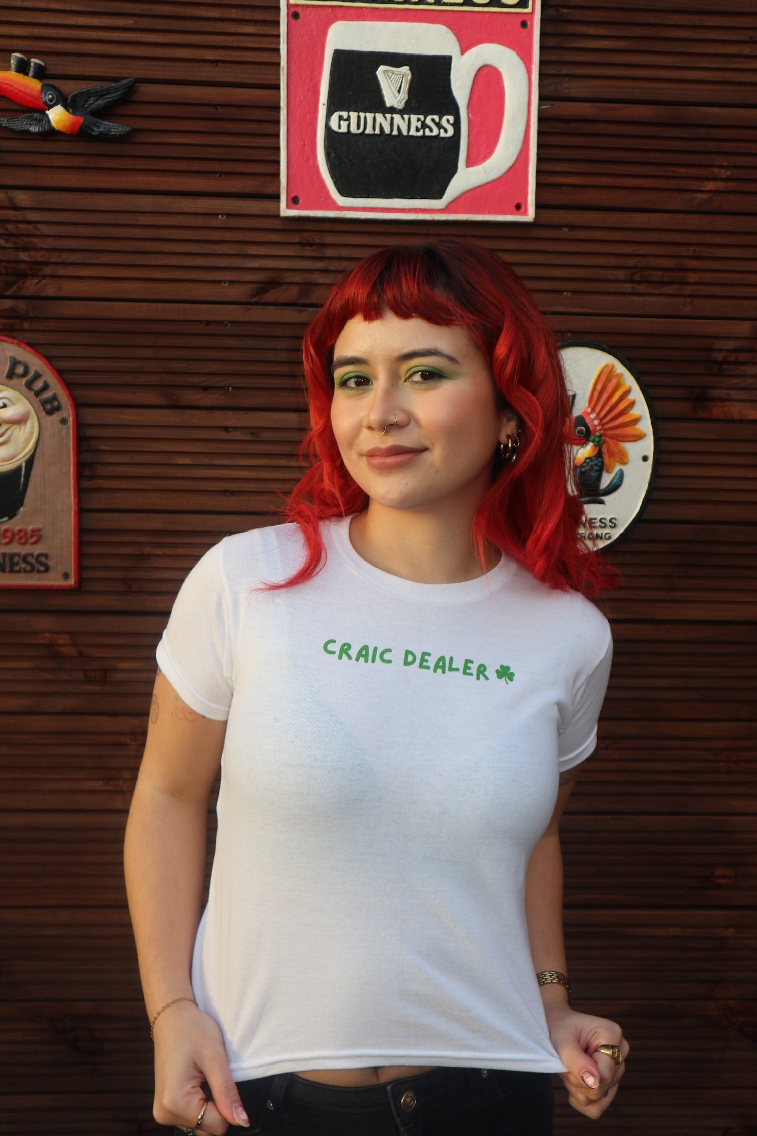 BABYL SHALL I TURN ~TEE Lサイズ　新品 Craic Dealer St Paddy's Day Baby Tee – Sis What's The Tee