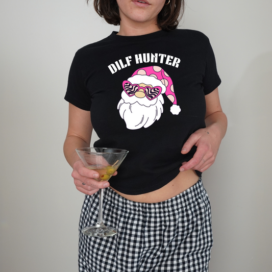 Dilf Hunter Christmas Baby Tee