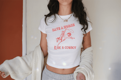 Save a Horse Ride a Cowboy Baby Tee