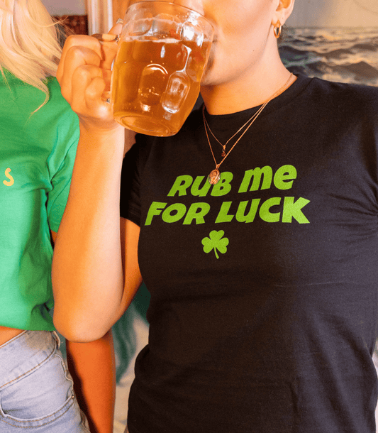 Rub Me For Luck St Paddy's Day Baby Tee