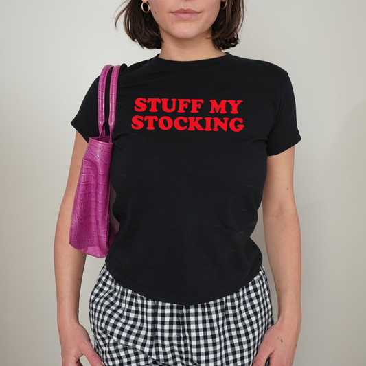 Stuff My Stocking Christmas Baby Tee